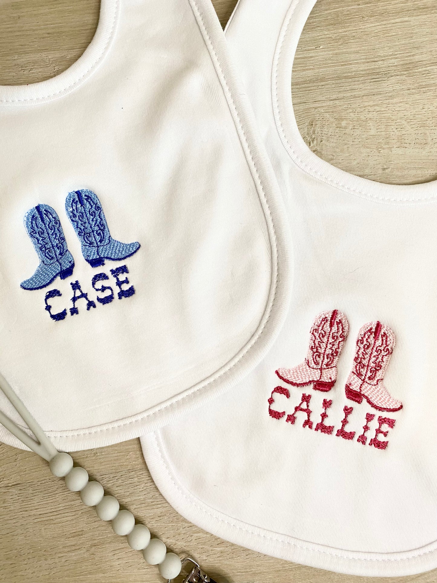Custom Monogram Baby Bib