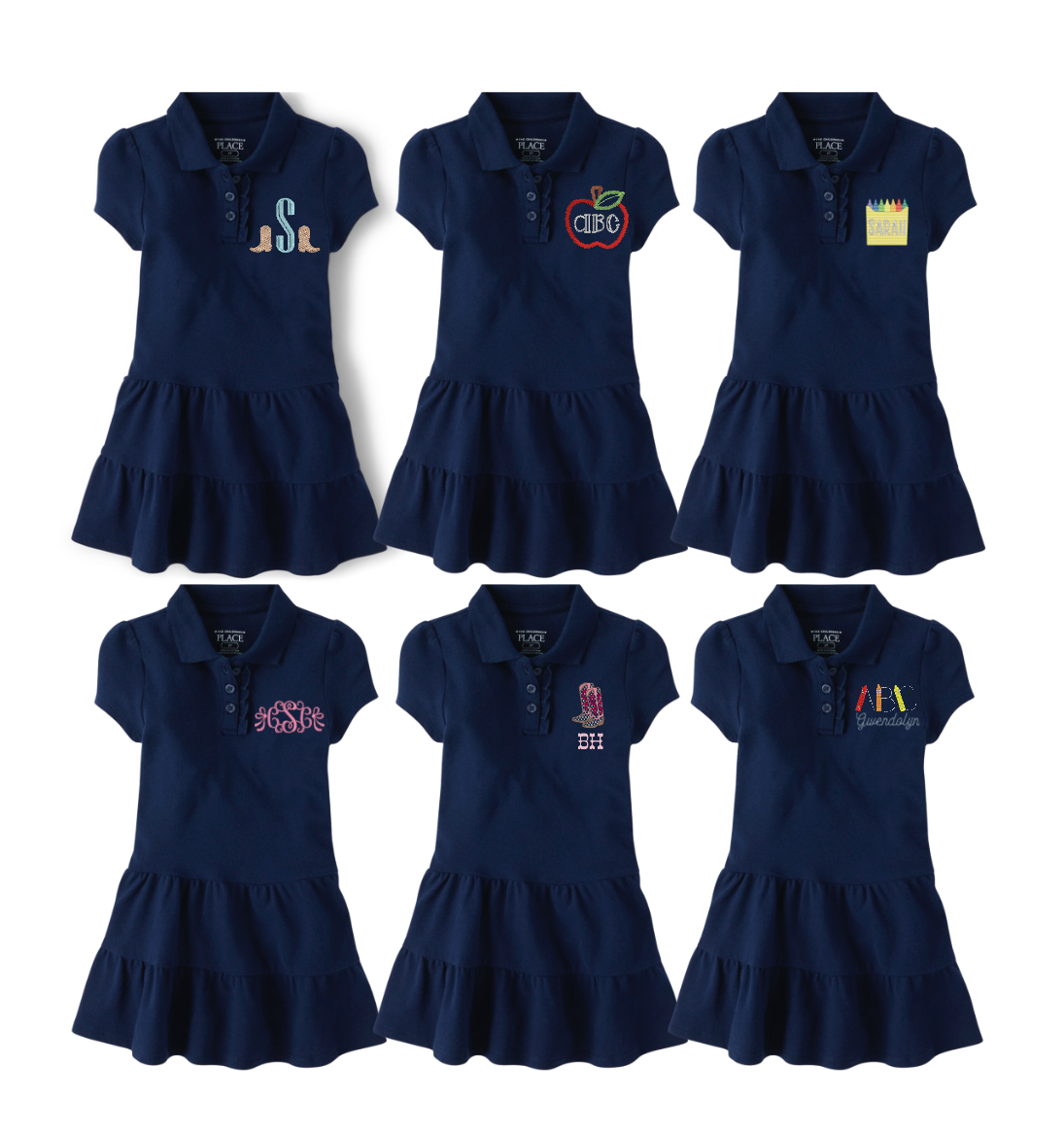 Back to School Monogrammed Polo Dress